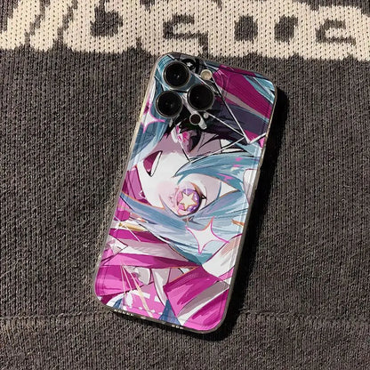 Creative Anime Hatsune Miku Tpu Transparent Phone Case For iPhone