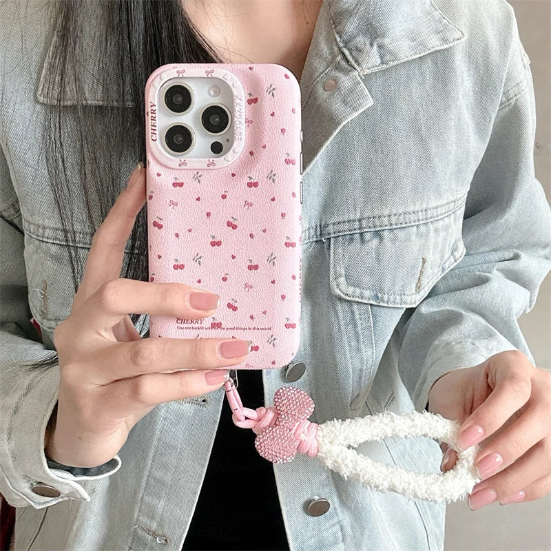 Korean Cute Flower Cherry Phone Case