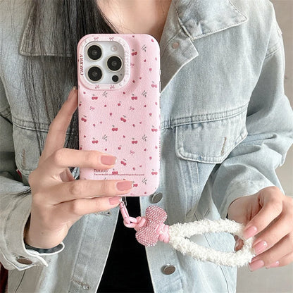 Korean Cute Flower Cherry Phone Case