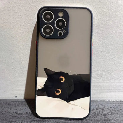 Funny Black Cat Phone Case