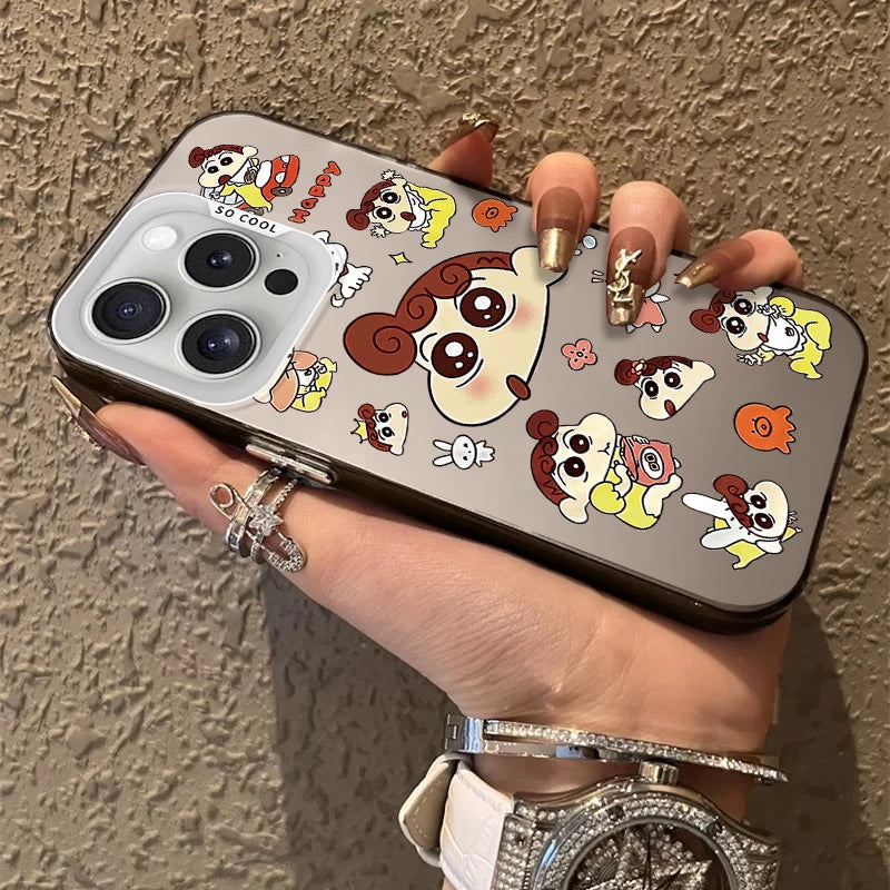 Lovely Crayon Shin-chans Frosted Case For iPhone