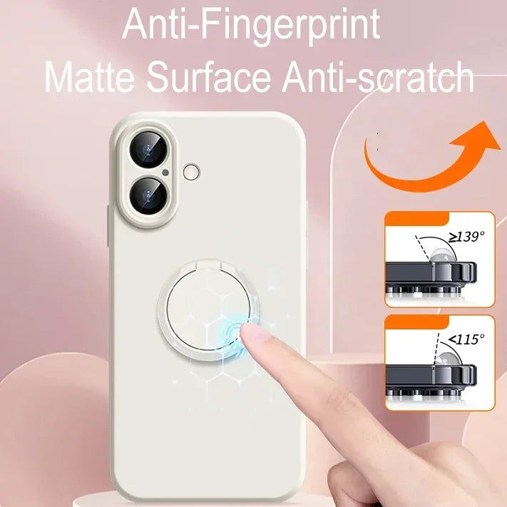 Liquid Ring Holder Stand Case For iPhone