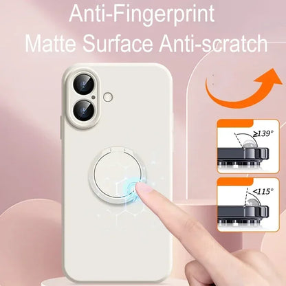 Liquid Ring Holder Stand Case For iPhone