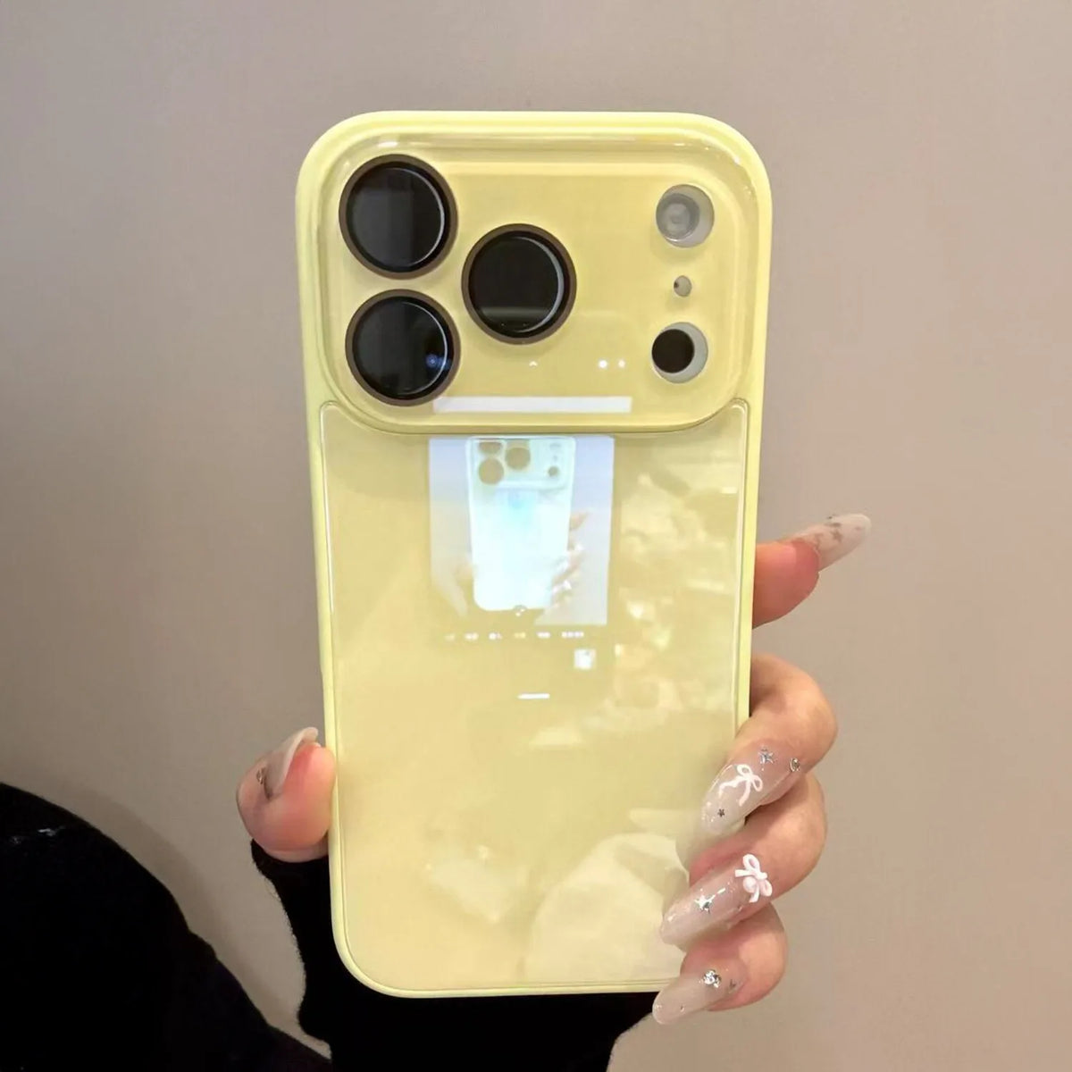 Tempered Glass Candy Color Hard Case For iPhone