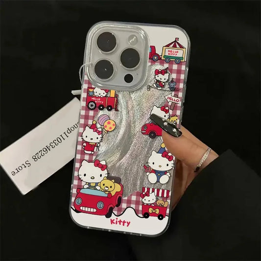 Hello Kitty Red Home Cute Phone Case For iPhone