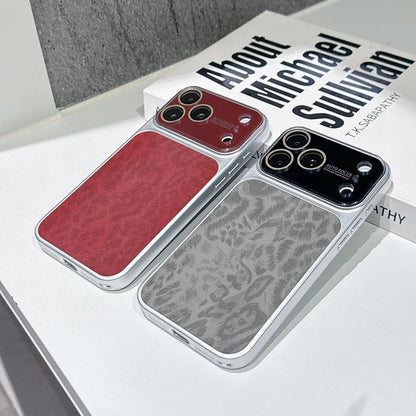 Matte Leopard Leather Phone Case For iPhone