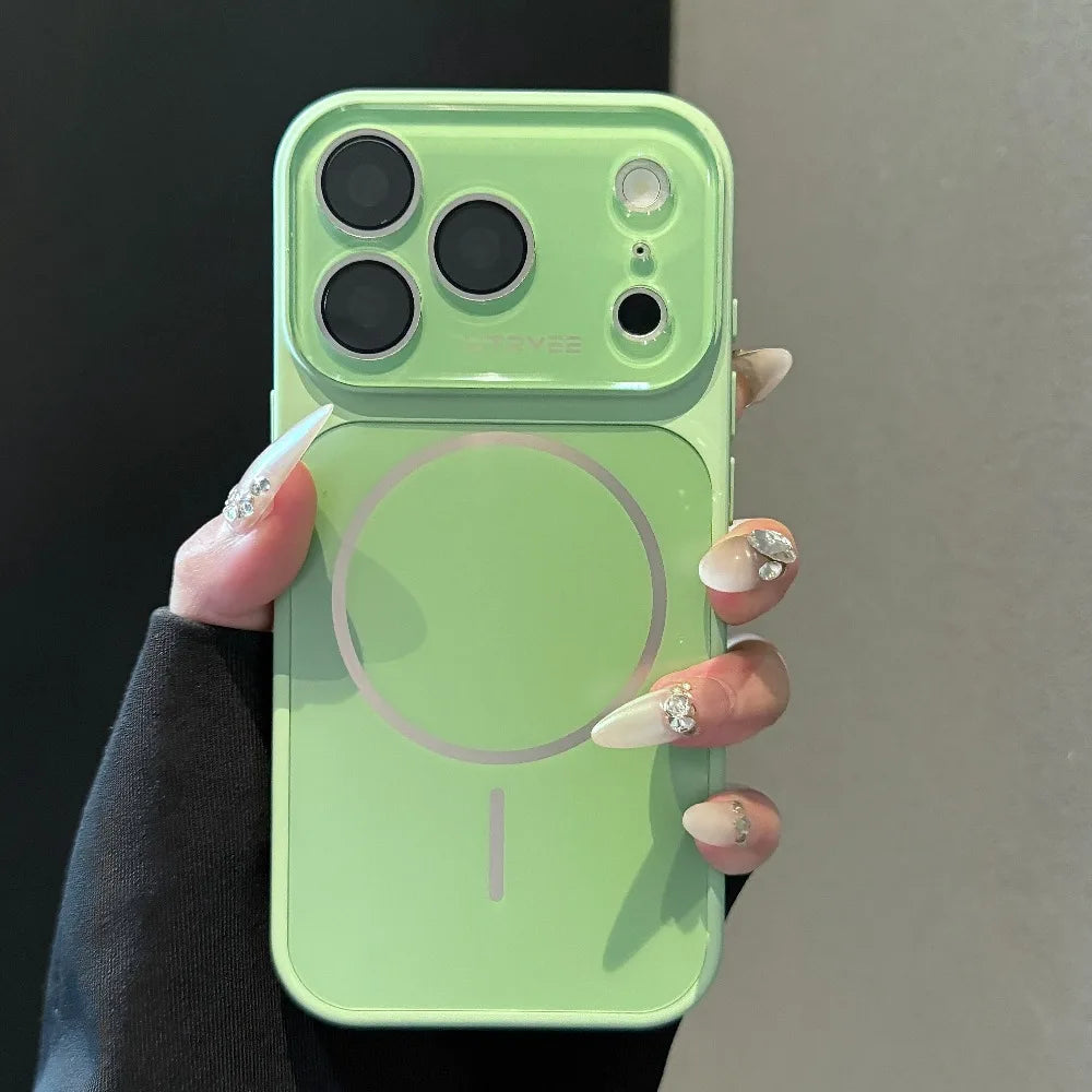Matte For Magsafe Acrylic Camera Film Protector Case For iPhone