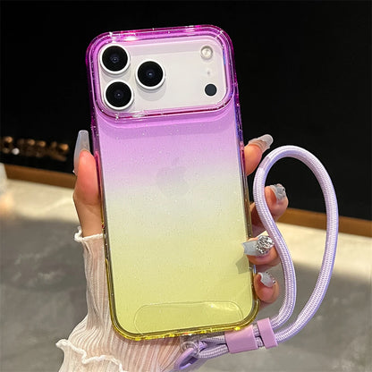 Gradient Colorful Transparent Phone Case For iPhone