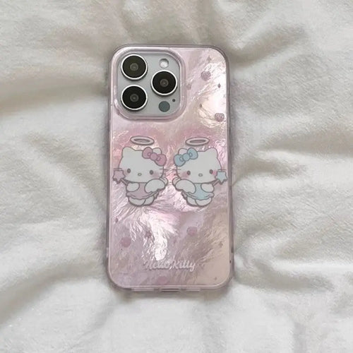 Korean Angel Baby Cute Hello Kitty Phone Case For iPhone