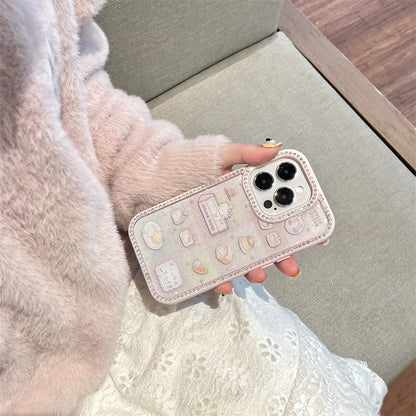 Pink Glitter Cute Hello Kitty Diamond Phone Case