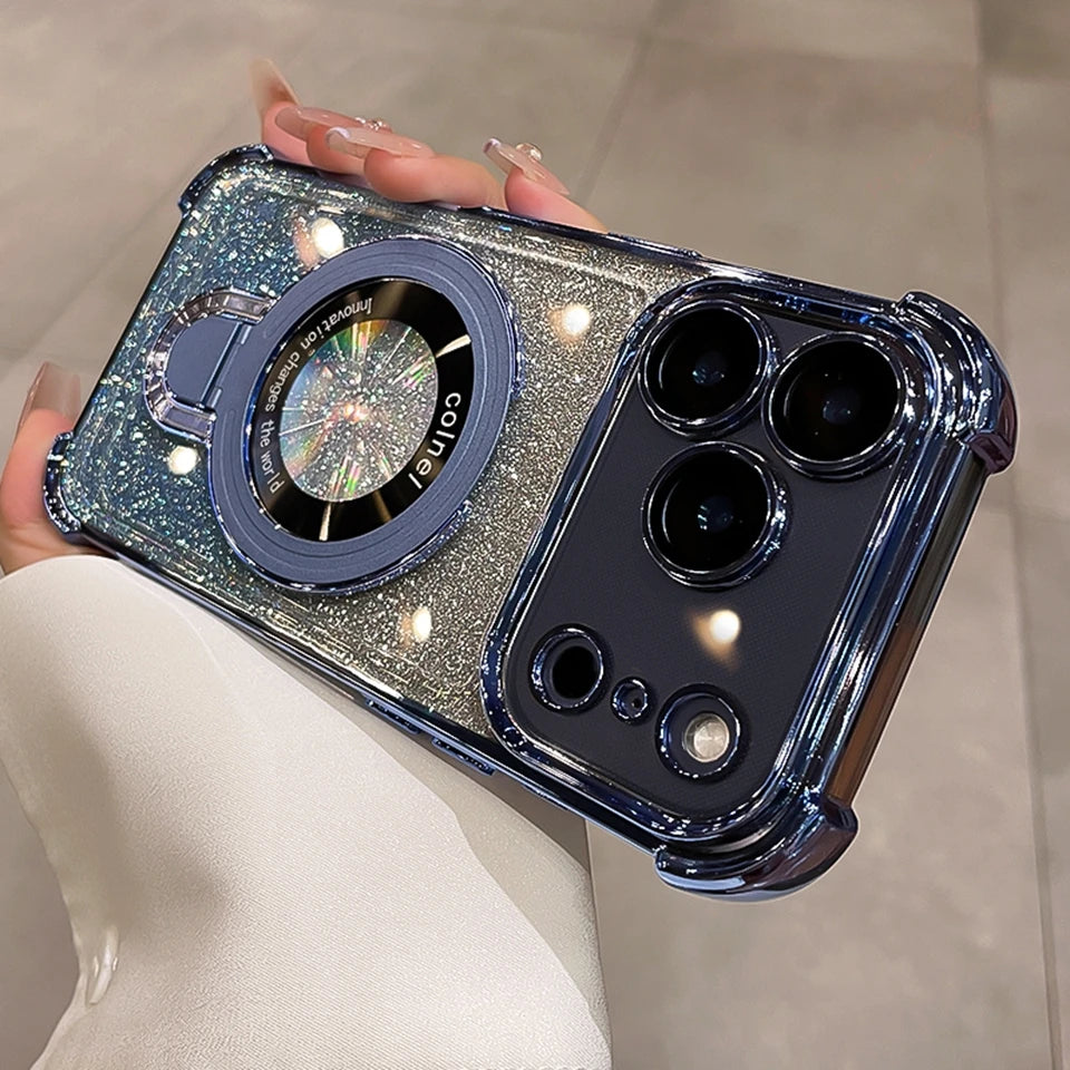 Magnetic Stand Phone Case For iPhone