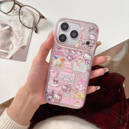 Luxury IMD Sanrio Hellos Kitty Kuromis Melodys Phone Case For iPhone
