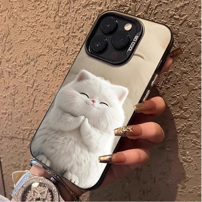 Cute Funny Fat Cat Case For iPhone