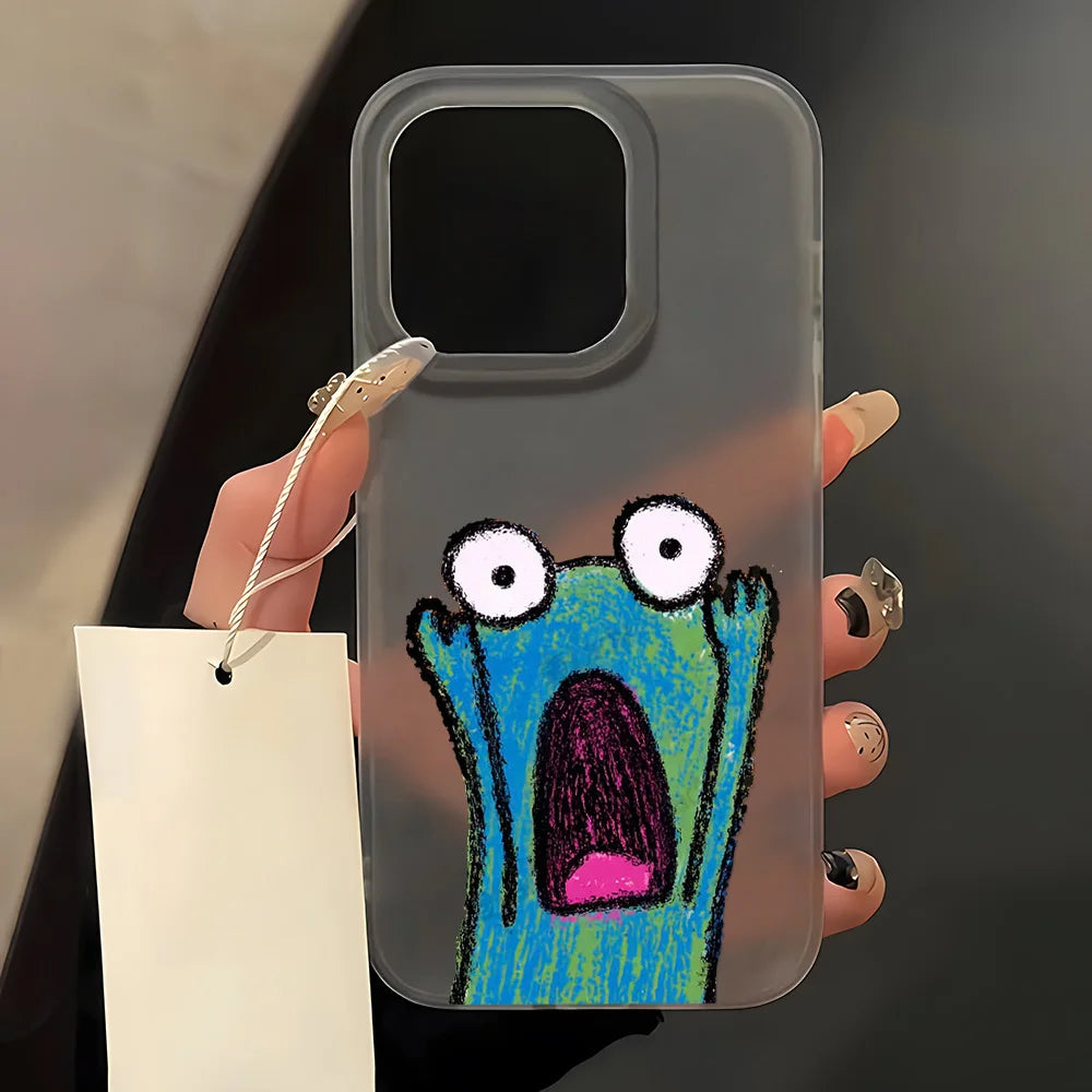 Cute Cartoon Frog Phone Case For iPhone