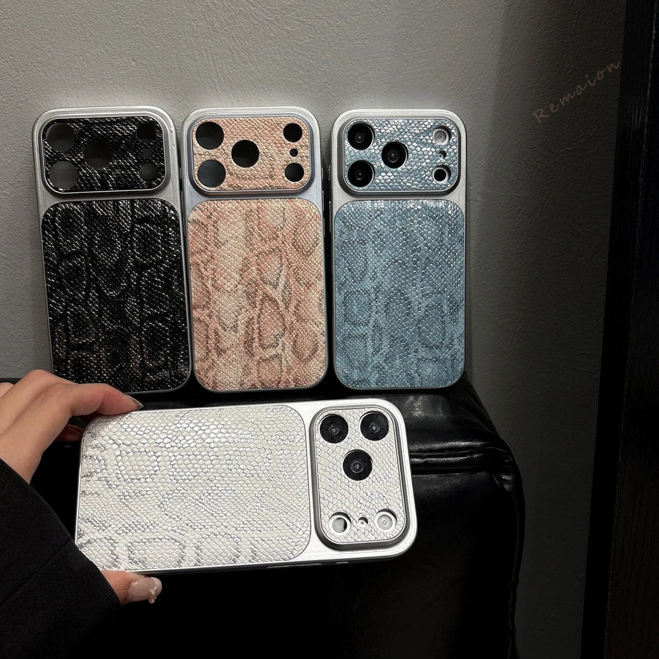 Crocodile Leather Phone Case For iPhone