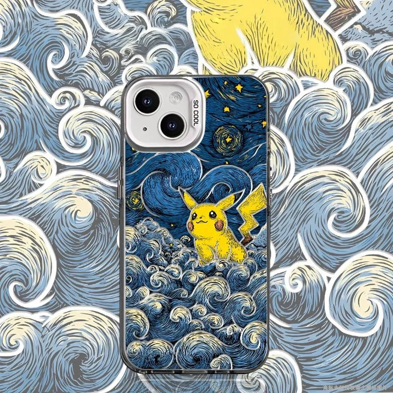 Cute thundercloud Pikachus Phone Case For iPhone