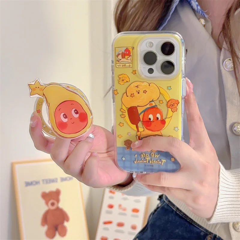 Kawaii Cartoon Star Magnetic Phone Case For iPhone
