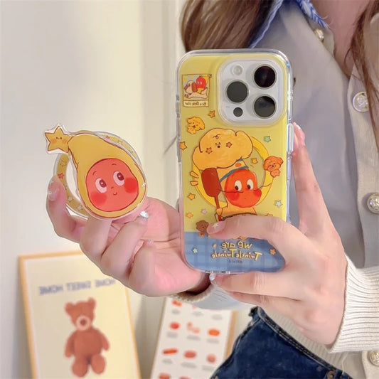 Kawaii Cartoon Star Magnetic Phone Case For iPhone