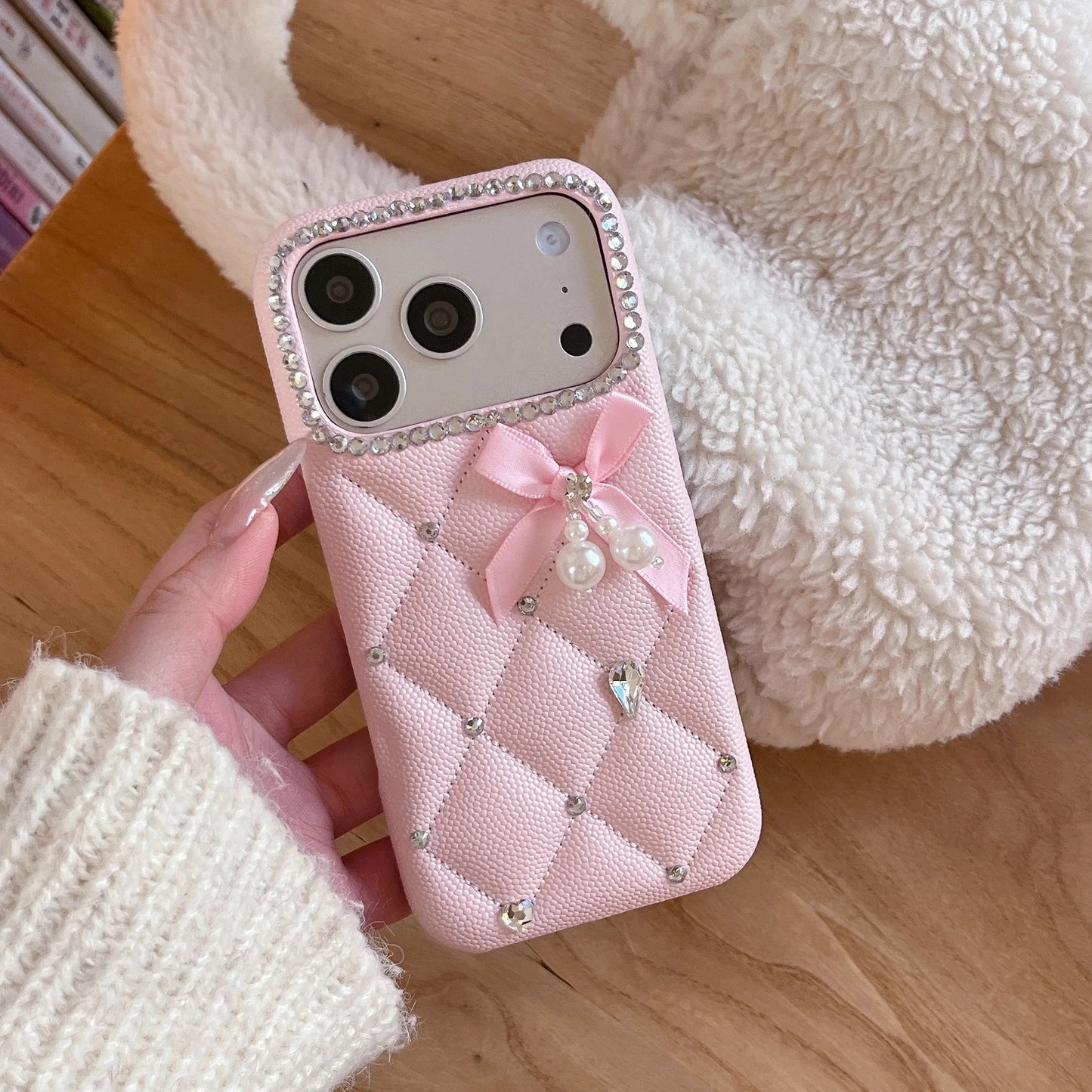 Luxury Tartan Leather Phone Case For iPhone