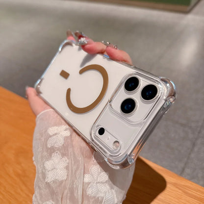 Frame Bumper Transparent For MagSafe Case For iPhone