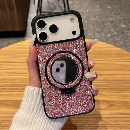Luxury Glitter Mirror Phone Stand For iPhone