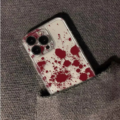 Red Pigment Patterns Phone Case For iPhone