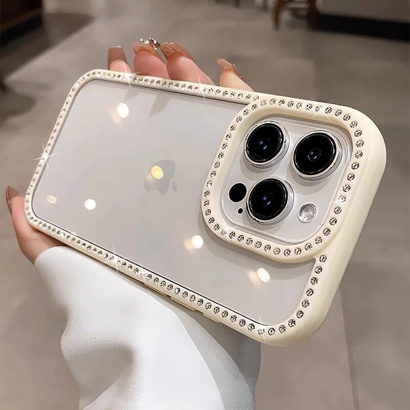 Luxury Glitter Diamond Transparent Case For iPhone