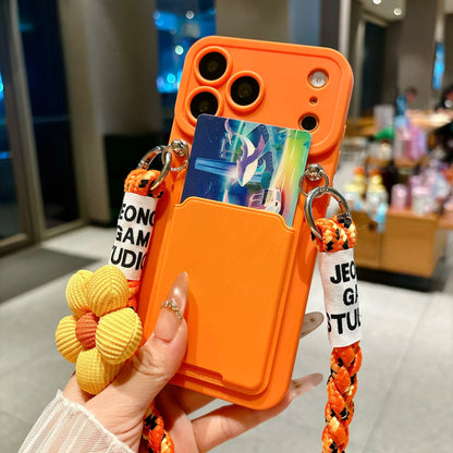 Braided Crossbody Lanyard Phone Case For iPhone