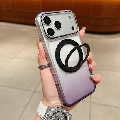 Transparent 360°Rotating Metal Holder Ring Bracket For Magsafe Magnetic Case For iPhone