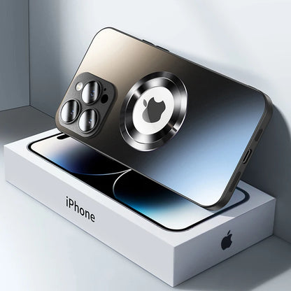 Tempered Glass Matte Magnetic For Magsafe Wireless Charging Case For iPhone
