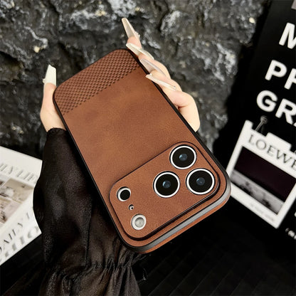 Luxury Soft Leather Case For iPhone