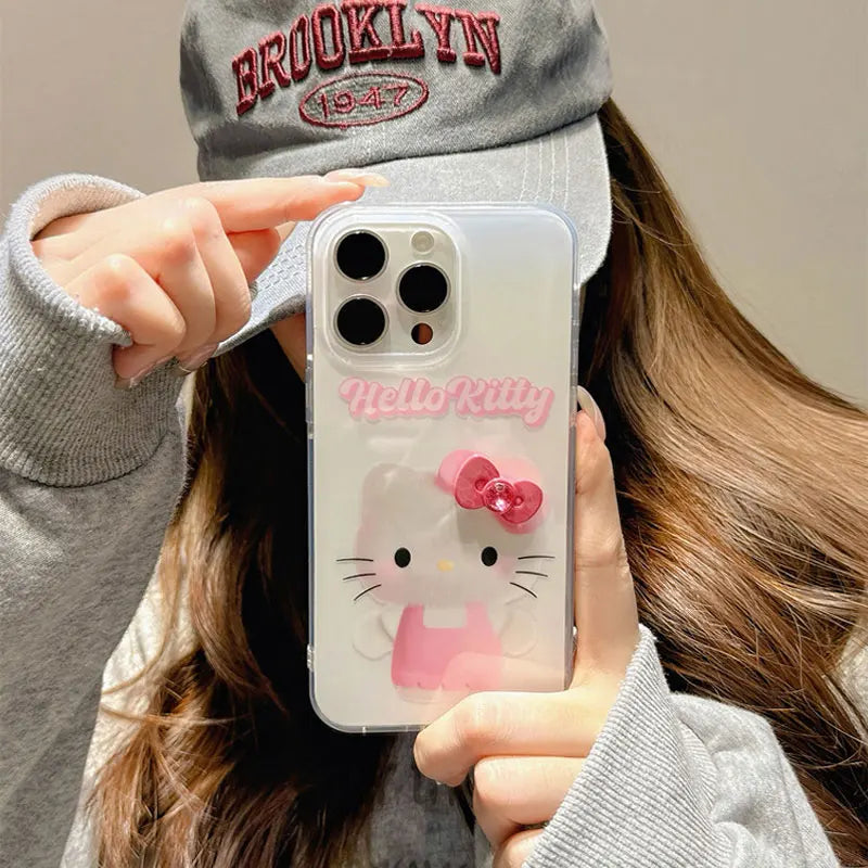 Hello Kitty Bow Kawaii Pink Phone Case For iPhone