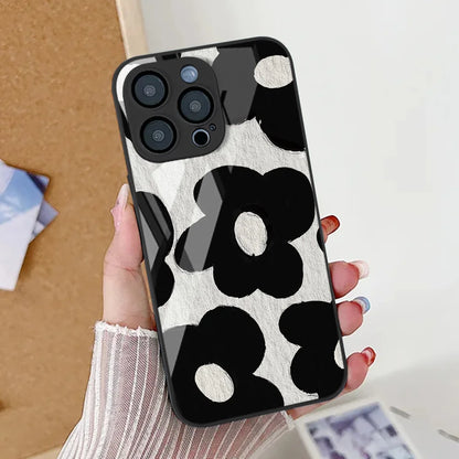 Oil Painting Flower Phone Case For iPhone