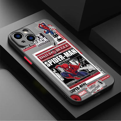 Hot Marvel Spider Man Cartoon Phone Case For iPhone