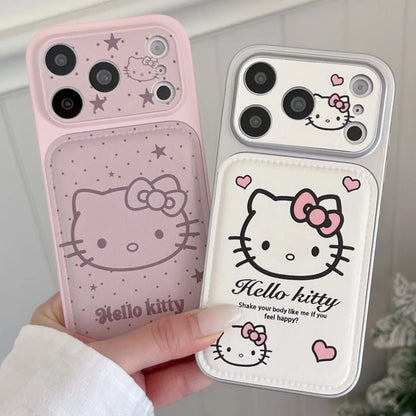 Cute Sanrio Hello Kitty Leather Pink Phone Case For iPhone
