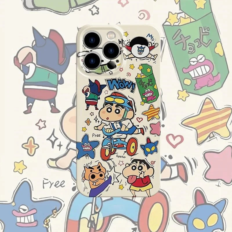 Bicycle Crayon Shin-Chan Phone Case For iPhone