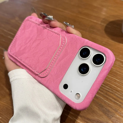 Luxury Velvet Fabric Slot Card Wallet Case For iPhone