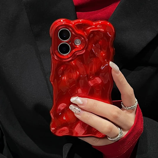 Fashion Red Wave Water Ripple Phone Case