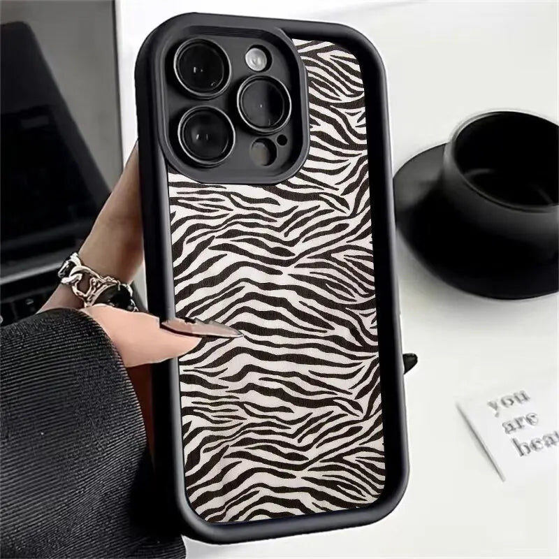 Zebra Striped Phone Case For IPhone