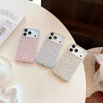 Korean Full Screen Stars Leopard Print Phone Case For iPhone
