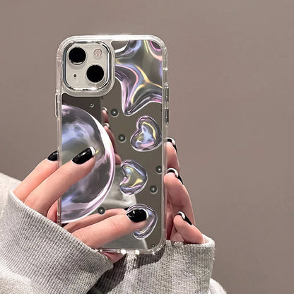 INS Cute Cloud Mirror Phone Case For iPhone