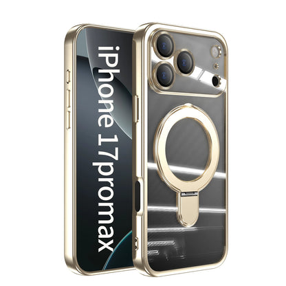 Plating Magnetic Ring Stand Case For iPhone
