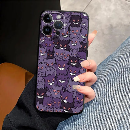 Hot Pokemon Gengar Funda Phone Cover Phone Case For Apple iPhone
