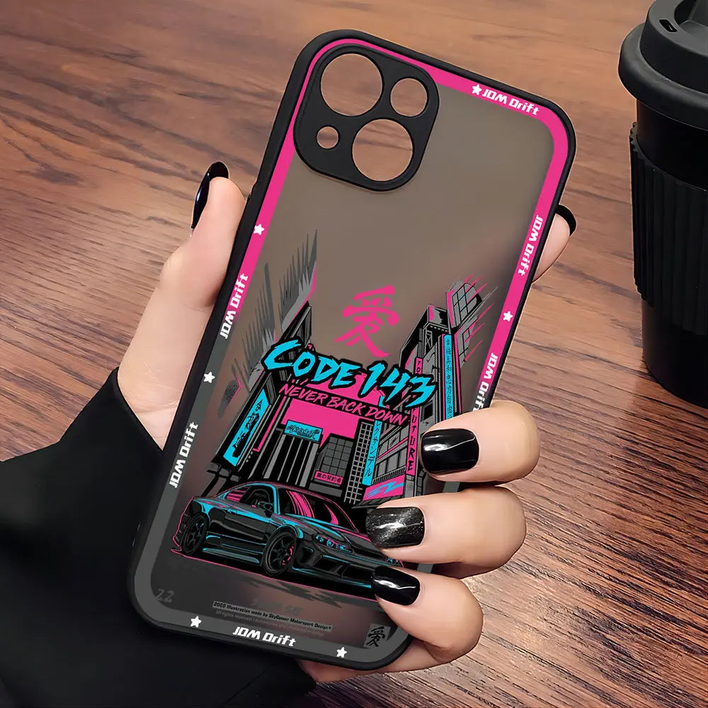 Sports Racing JDM Drift Car Phone Case For iPhone