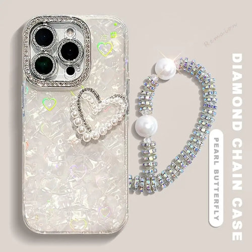 Bling Glitter Heart 3D Phone Case For iPhone