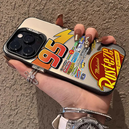 Lightning McQueen 95 Cars Plating Phone Case  For iPhone