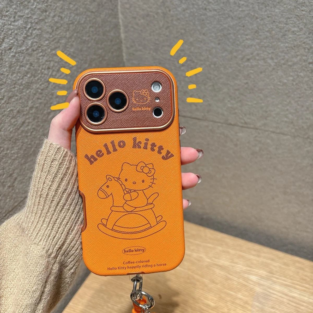 Cute IMD Orange KT Phone Case For iPhone