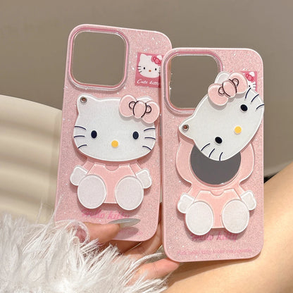 Bling Glitter Makeup Mirror Phone Case For iPhone