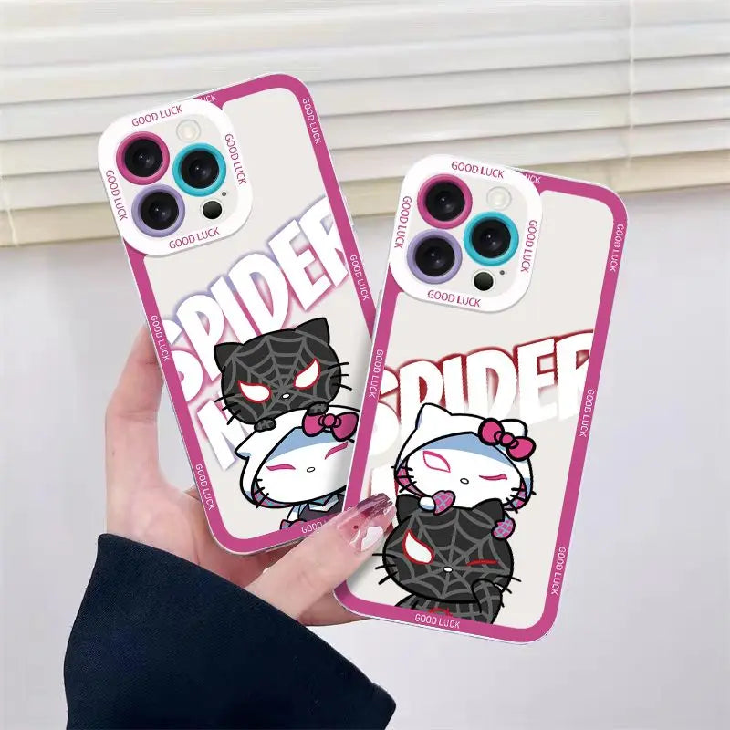 Spider Man Hello Kitty Phone Case For iPhone