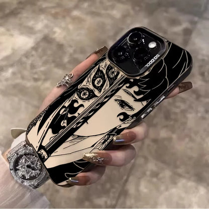 Trendy Anime Demon Slayer Frosted Case For iPhone